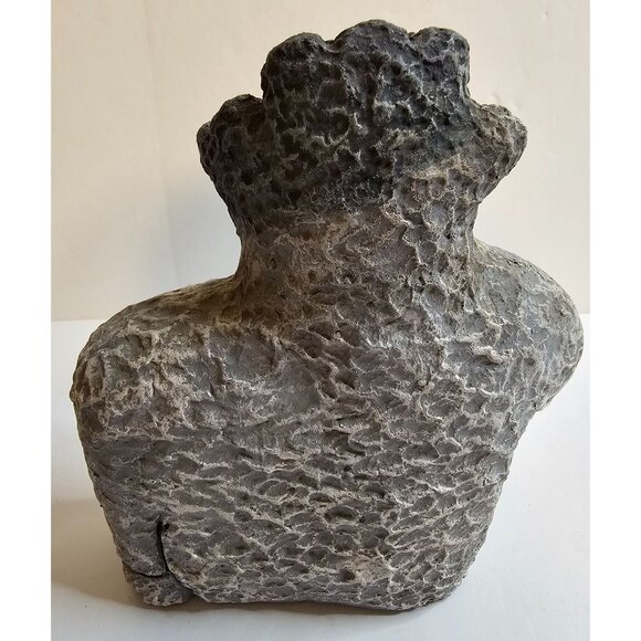 Hand-Carved Stone Moose Figurine Paperweight Outdoor Cabin Hone Decor 5.5" tall - Picture 2 of 5